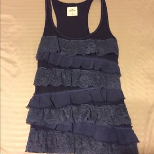 Ruffled Racerback Tank Top